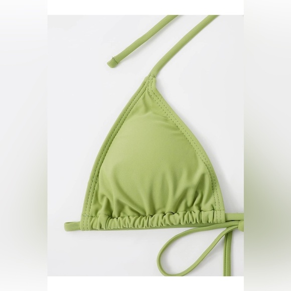 Lime green two Piece Bikini Size Lare - Picture 4 of 8